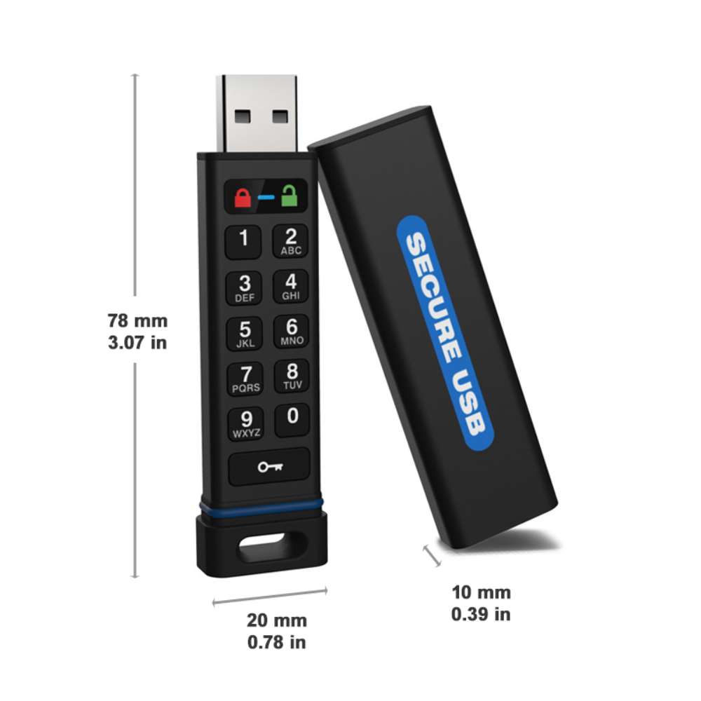 SecureData SecureUSB KP 128GB