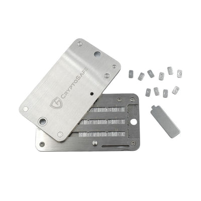 CryptoSafe Pro steel seed phrase backup